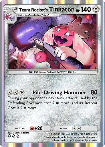 Team Rocket's Tinkaton card art