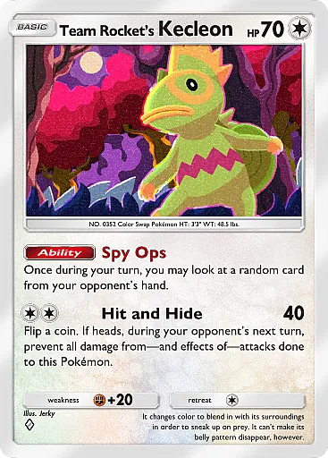 Team Rocket's Kecleon card art
