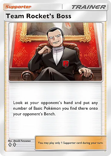 Team Rocket's Boss card art