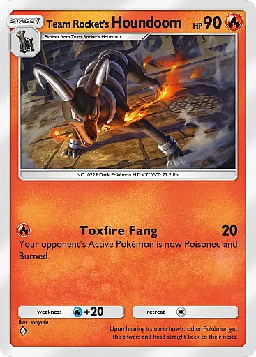 Team Rocket's Houndoom card art