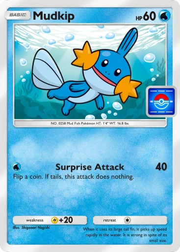 Mudkip card art