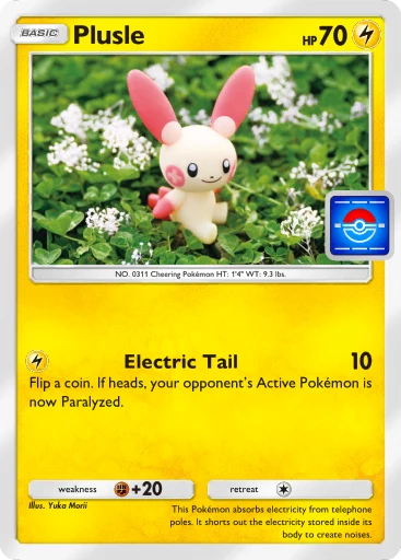 Plusle card art