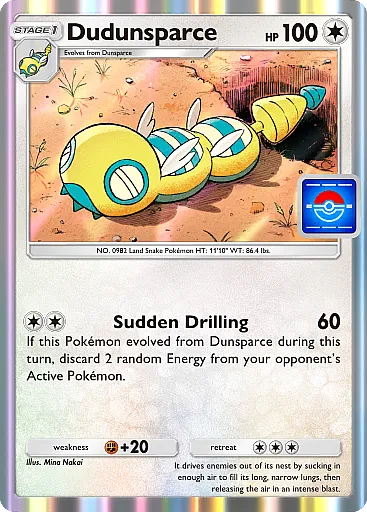 Dudunsparce card art