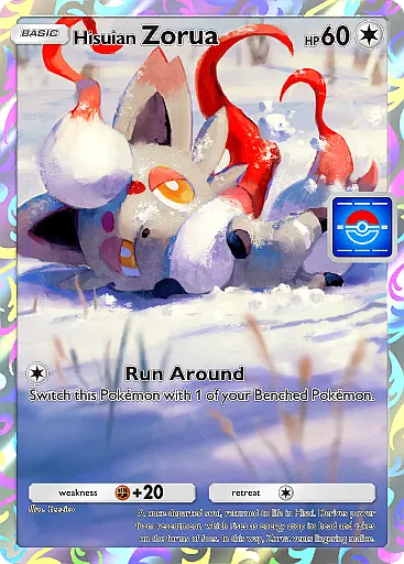 Hisuian Zorua card art