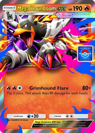 Mega Houndoom card art