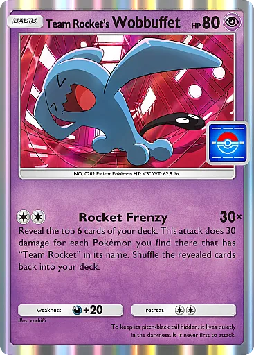 Team Rocket's Wobbuffet card art