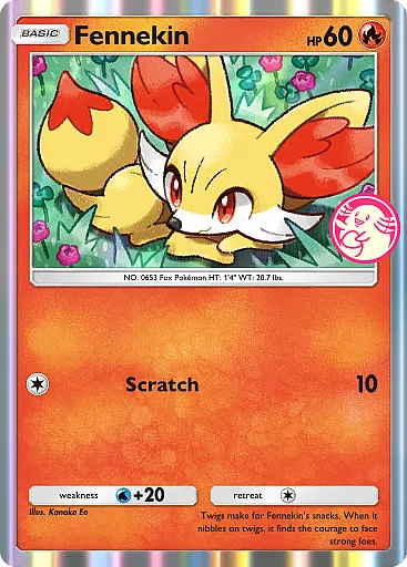Fennekin card art
