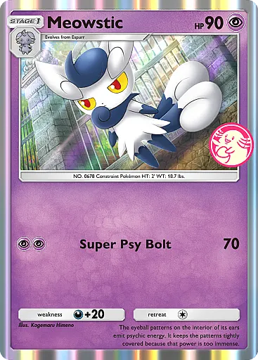 Meowstic card art